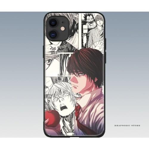 Kira Light Yagami Death Note anime soft silicone Phone case cover shell For iPhone 6 6s 7 8 Plus X XR XS 11 Pro Max