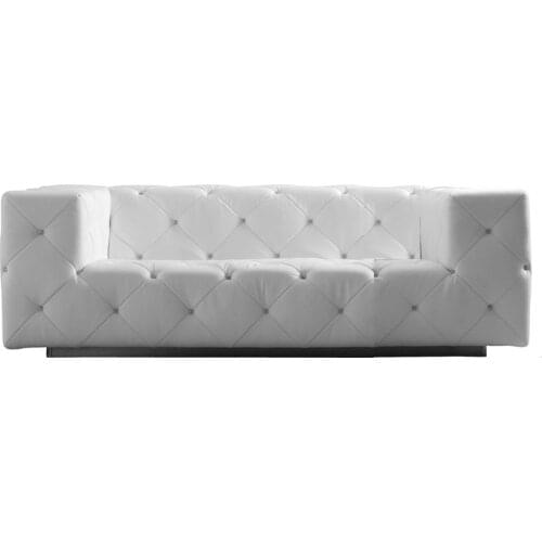 Living room Sofa Chesterfield genuine leather couch Nordic muebles de sala cama puff asiento sala futon white crystal buttons