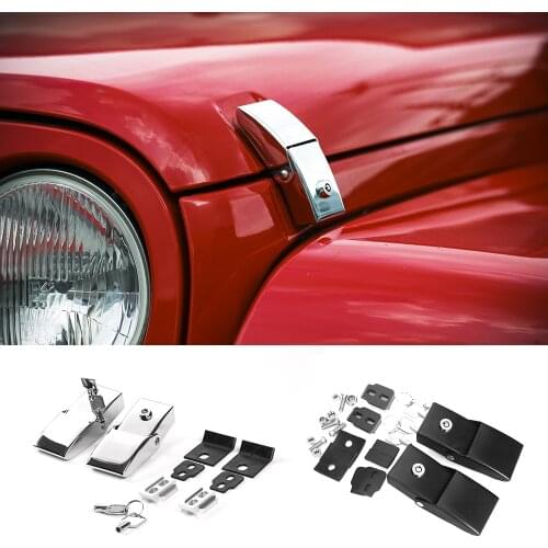 For Jeep Wrangker Hood Lock Latch with Key Engine Cover Lock Hood Pin for Jeep Wrangler JK