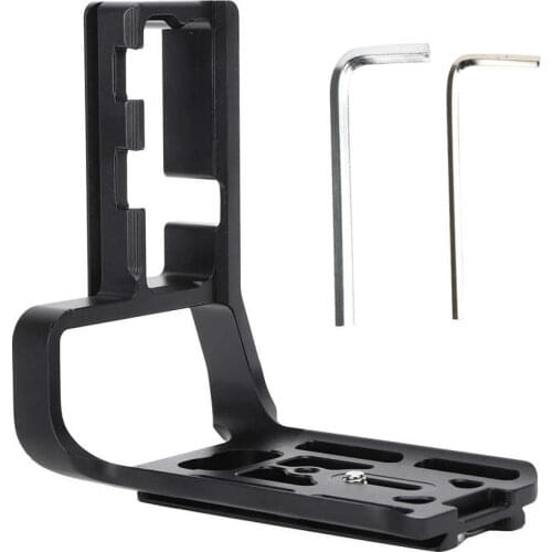 Aluminium Alloy L-shaped Quick Release Plate Hand Grip Bracket for Canon 1DX2/1DX MARK II DSLR Camera Battery Handle