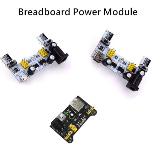 MB102 Breadboard Power Supply Module MB102 White Breadboard Dedicated Power Module 2-way 3.3V 5V MB-102 Solderless Bread Board