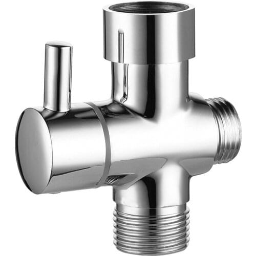 Copper bathroom faucet manifold, three-way angle valve, one inlet and two outlet manifold, double outlet stop valve Ciencia