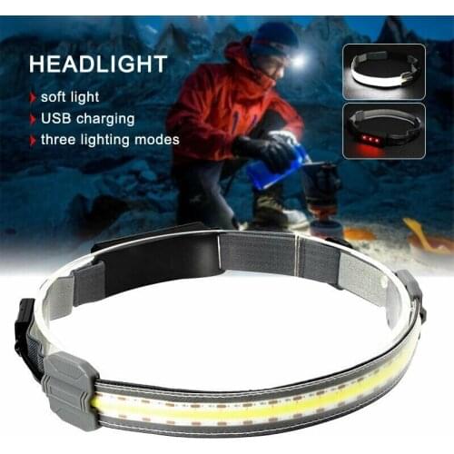 Multifunction Hi-Beam Work Light Rechargeable Sensor LED Headlight with Built-in Battery Flashlight Head Lamp Dropshipping