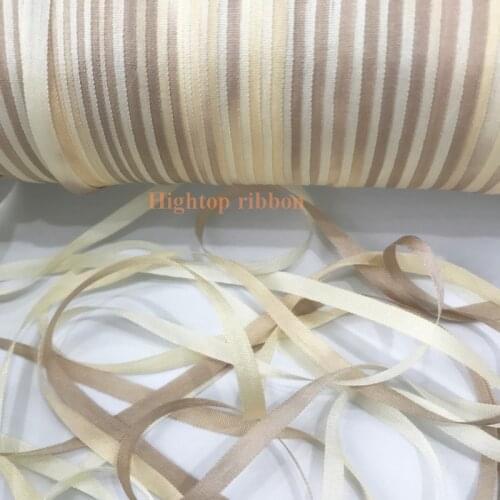 4mm fashion color variegated color 100% pure silk woven double face silk ribbons for embroidery handcraft project,gift packing