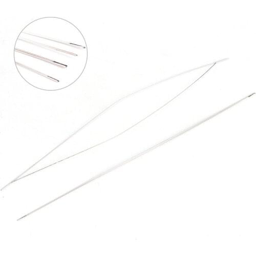 Wholesale 5Pcs Big Eye Curved Beading Needles Threading String Cord Jewelry Making Tool