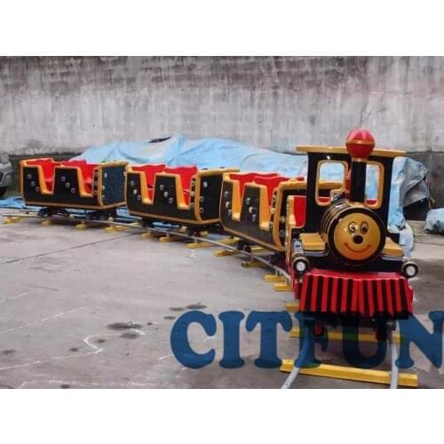 Pint-Sized Kids amusement park train rides for sale, electric tourist ride track train HC-001C