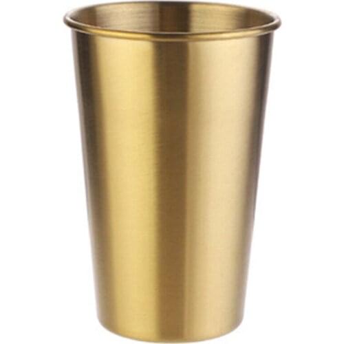 Stainless Steel Beer Cup, Juice Cup, Drop Proof Cup, Household Single Layer Handy Cup, Coffee Cold Drink Cup