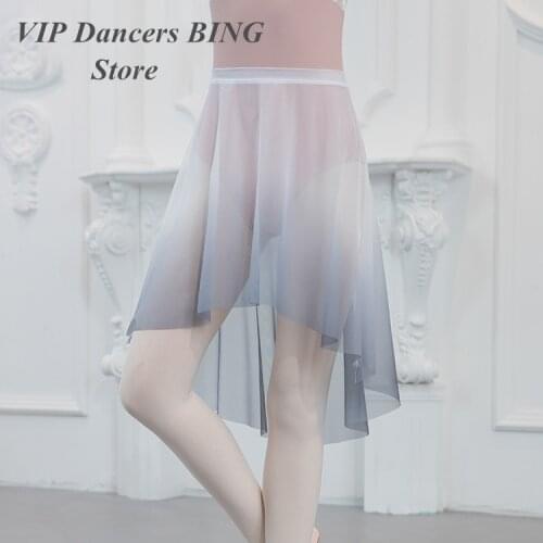 Sheer Ballet Skirt For Women Ballerina Clothes Chiffon Skirt Dancer Outfit Classical Dance Wear Lyrical Dance Costume JL2576