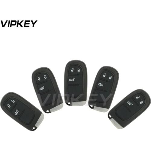 Remotekey 5pcs 3 Button 434MHz GQ4-54T Smart remote key for Dodge Chrysler Jeep Cherokee 2014 2015 2016 2017 keyless entry key