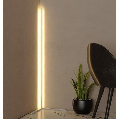 Simple LED Wall Corner Floor Lamp Modern Atmosphere Light Indoor Bedroom Standing Lamps Living Room Home Decoration