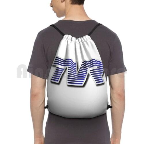 Tvr Logo Colorful Backpack Drawstring Bags Gym Bag Waterproof Tvr Sports Car Sportscar British England English Uk Just