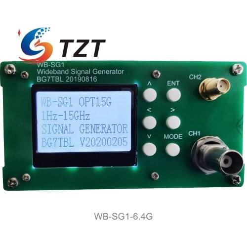 TZT WB-SG1 Signal Generator 1Hz-6.4G RF Signal Source Adjustable Power 10MHz Reference Frequency