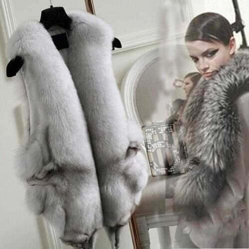 Fox fur fur vest female short section 2019 new fashion Korean Slim thin coat anti-season fur vest