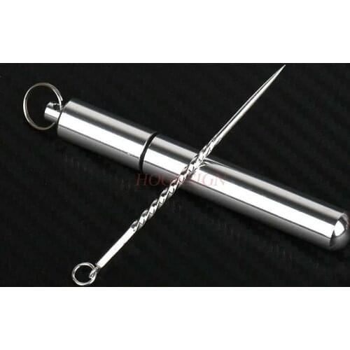 Sterling Silver Toothpick 990 Full Silver High Metal Toothpick Portable Mini Toothpick Storage Box To Send Elders Sale