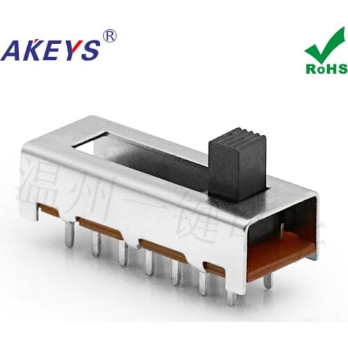 10pcs One button SS-26F02 toggle switch 6 files 14 feet 26.5*10.2MM straight foot handles toggle power components