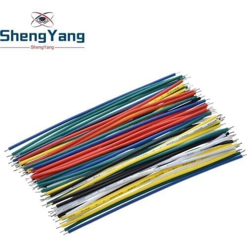 10PCS Tin-Plated Breadboard PCB Solder Cable 24AWG 10CM Fly Jumper Wire Cable Tin Conductor Wires 1007-24AWG Connector Wire