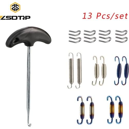 ZSDTRP 13Pcs Motorcycle Exhaust Pipe Spring Puller Instal Hook Tool Fit Motocross Muffler Pipe Connect Accessories Spring Hooks