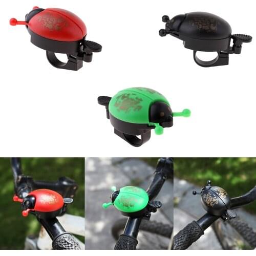3pcs Kids Chidren Bike Bicycle Bell Novelty Ladybug Ring Ladybird Horn Bicycle Accessories