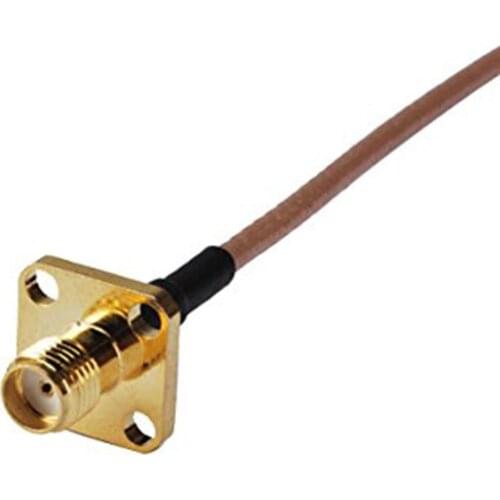 ALLISHOP 10m Antenna Extension pigtail cable RG316 for Wireless RP SMA Male right angle to SMA female Flange