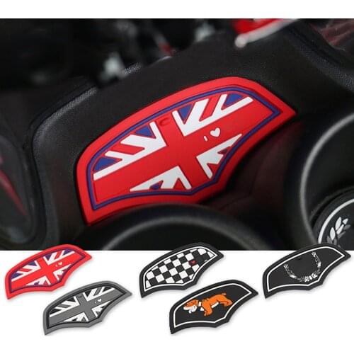 1 pcs Car Cup Coffee Cushion Storage Groove Coaster Washable Auto Non-slip Mat Pad For Mini Cooper One JCW F55 F56 Accessories