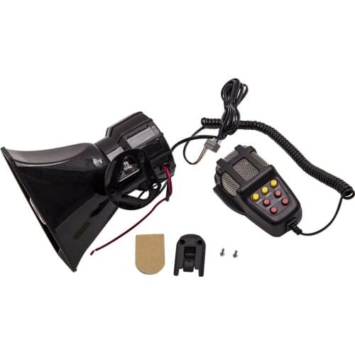 7 Sound Loud Car Alarm Fire Horn PA Speaker MIC System 12V 100W
