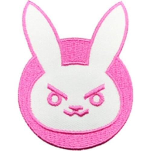 Custom Cute Bunny Rabbit Creative Custom patch for clothing iron on embroidery appliques badge clothes patch for garment apparel