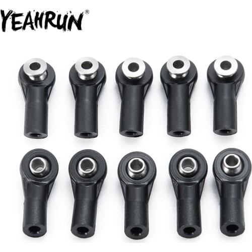 YEAHRUN M3 Plastic Ball Head Rod End Ball Joints Tie Rod Ends Holder for 1:10 Axial SCX10 RC Crawler Car Parts