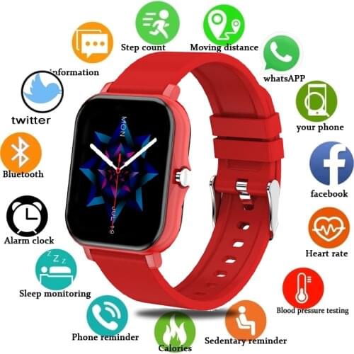 GEJIAN Smart Watch Women Bluetooth Call for Android ios phone 1.69 inch touch screen Sports smartwatch Men Game Fitness Tracker
