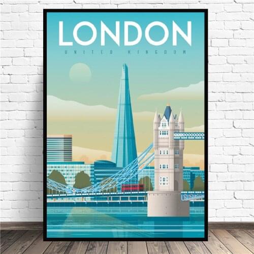 Frame London Travel Art Canvas Poster painting Wall Art Print Modern Poster Wall Pictures Living Room Decor