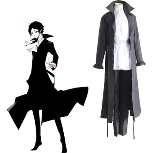 Anime Bungo Stray Dogs Cosplay Costume Ryuunosuke Akutagawa Uniform Cosplay Costume Halloween Carnival Party Unisex Costume