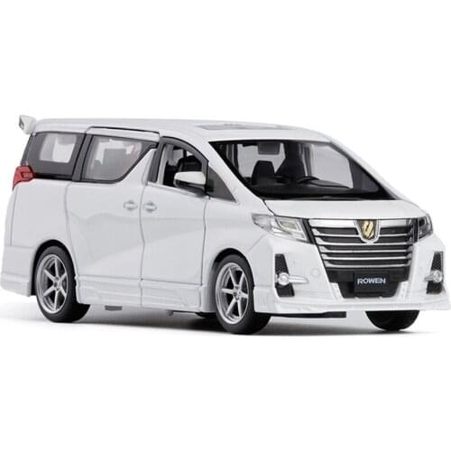 1:32 Pull Back Model Car 15Cm 6 Doors Openable Business Car V6 MPV Excellent Quality Collection & Toys Car V024