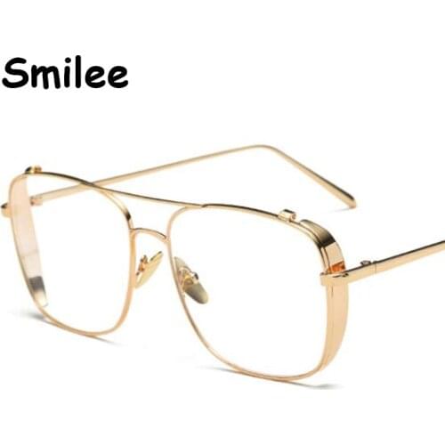 Fashion Metal Transparent Square Eyeglasses Frames Men Luxury Optical Spectacles Myopia Hyperopia Prescription Glasses Frame