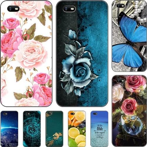 Fashion Flower Case For OPPO A1K CPH1923 A 1K OPPOA1K 6.1" OPPO Realme C2 Cover Soft Silicone Cat Printing Capa Back Coque