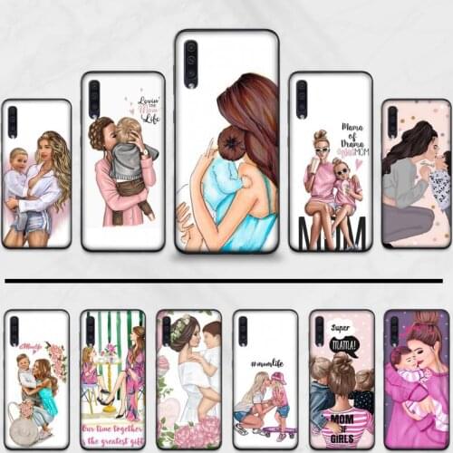Girl Mom Baby TPU Soft Silicone Phone Case Cover For Samsung Galaxy A 3 6 7 8 10 20 30 40 50 70 71 10S 20S 30S 50S PLUS
