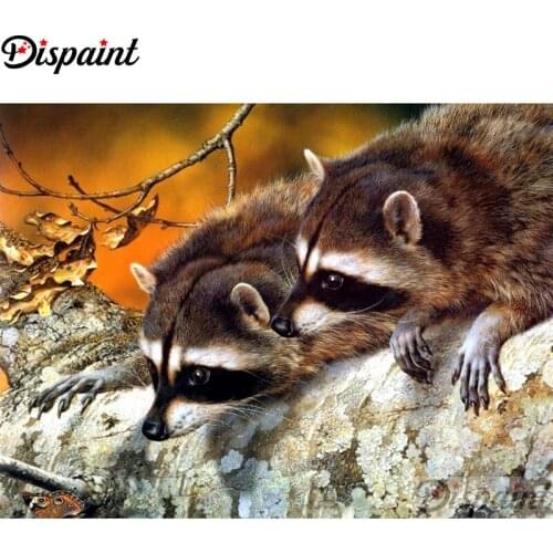 Dispaint Full Square/Round Drill 5D DIY Diamond Painting "Animal civet scenery"3D Embroidery Cross Stitch Home Decor Gift A12523