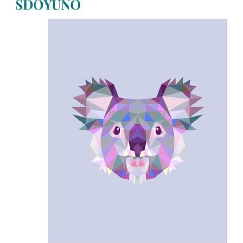 SDOYUNO 60x75cm Paint By Numbers Kits Animals DIY Painting By Numbers On Canvas Koala Frameless Digital Hand Painting Home Decor