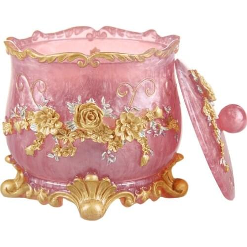 Desktop Small Mini Trash European Creative Trash Living Room Desktop Storage Box