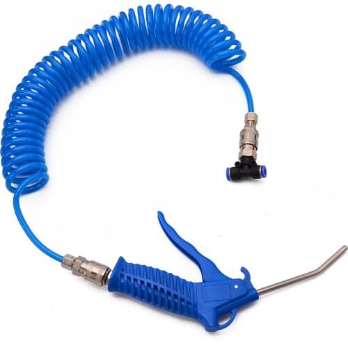 New 5.5mm Steel Nozzle Air Duster With 5m Recoil Hose Truck Dust Blower Clean Nozzle Blow Spray Pneumatic Air Duster Tool Kit