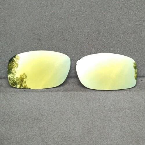 24K Gold Mirrored Replacement Lenses for Fives Squared Sunglasses Polarized 100% UVA & UVB Anti-scratch