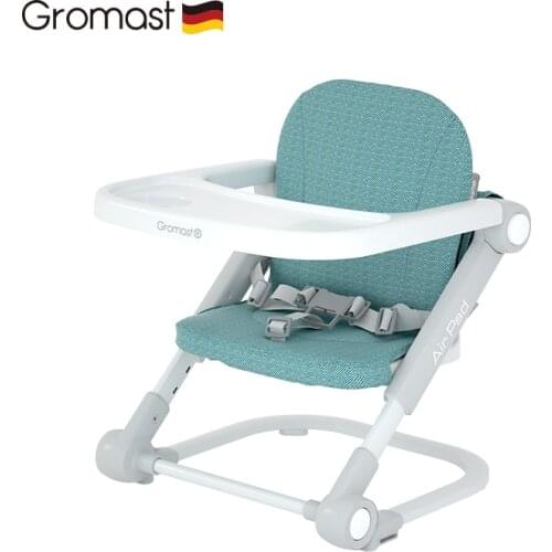 Gromast Light portable and foldable children booster seat for dining chair baby eating seat adjustable baby table chair for kids