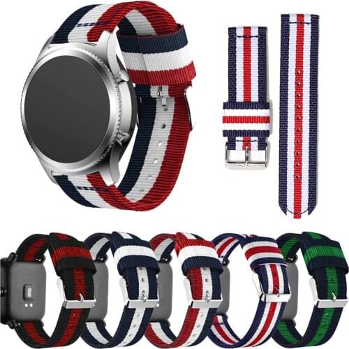 22mm 20mm strap for samsung galaxy watch active 2 46mm 42mm gear S3/S2 Frontier/Classic huawei watch gt 2 amazfit bip band