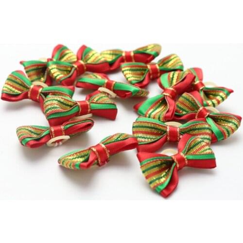 Dog Christmas accessories pet hair bow pet accessories pet supply 50pcs
