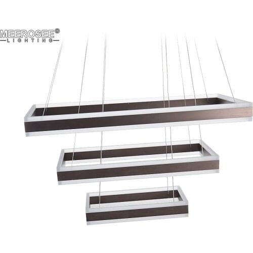 Modern LED Pendant Lights 3 Rectangles Pendant Lamp Living Dining Room Lustre Drop Luminaires Lighting LED Luminaire Suspendu