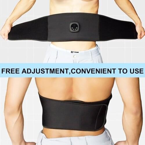 Intelligent USB Rechargeable Fitness Trainer Belt LED Display Muscle Stimulator Abdominal Muscle Sticker Muscle Training Device