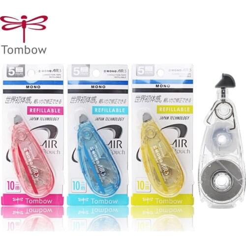 1pcs Tombow MONO Air Mute CT-CAX5C Transparent Correction Tape Replaceable Core Large Capacity 10m Correction Tape