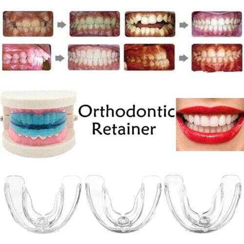 1PC Clear Silicone Orthodontic Braces Dental Alignment Trainer Retainer Bruxism Mouth Duard Teeth Straightener Oral Care Tools