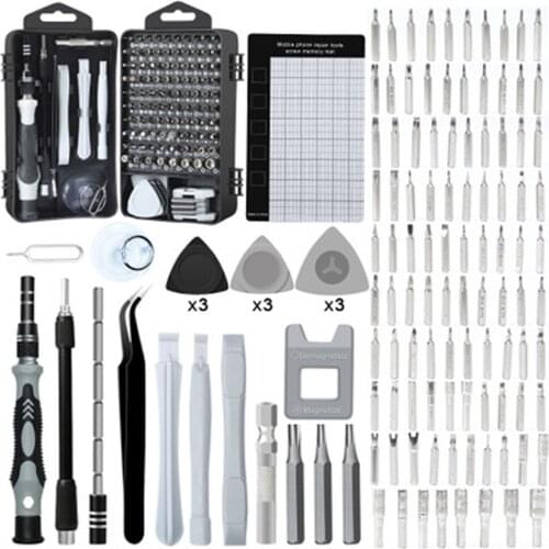 115 in1 Screwdriver Aet Multi-function Screwdriver Set Bit Clock Game Machine Disassembly Tool Torx Hexagon