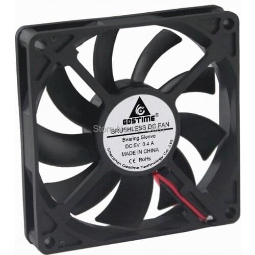 2 PCS LOT Gdstime 80mm 80 x 80 x 15mm 8015s 8cm 5V 2Pin Cooling Cooler DC Fan