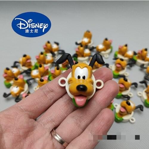 36PCS 4.5cm Minnie pet rhubarb dog Pluto head DIY material accessories ornament model toy DIY decoration