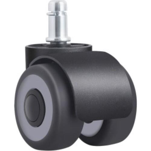 5pcs 2" Universal Mute Wheel Office Chair Caster Replacement Casters Rubber Soft Safe Roller Furniture Wheel Hardware